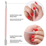 Cuticle Trimmer with Cuticle Pusher -YINYIN Cuticle Remover Cuticle Nippers Professional Stainless Steel Cuticle Pusher and Cutter Clippers Durable Pedicure Manicure Tools for Fingernails and Toenails - Image 5